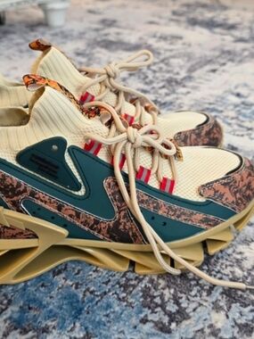 💥💥3 For $30💥💥Chunky Athletic Sneakers in Cream, Teal & Brown